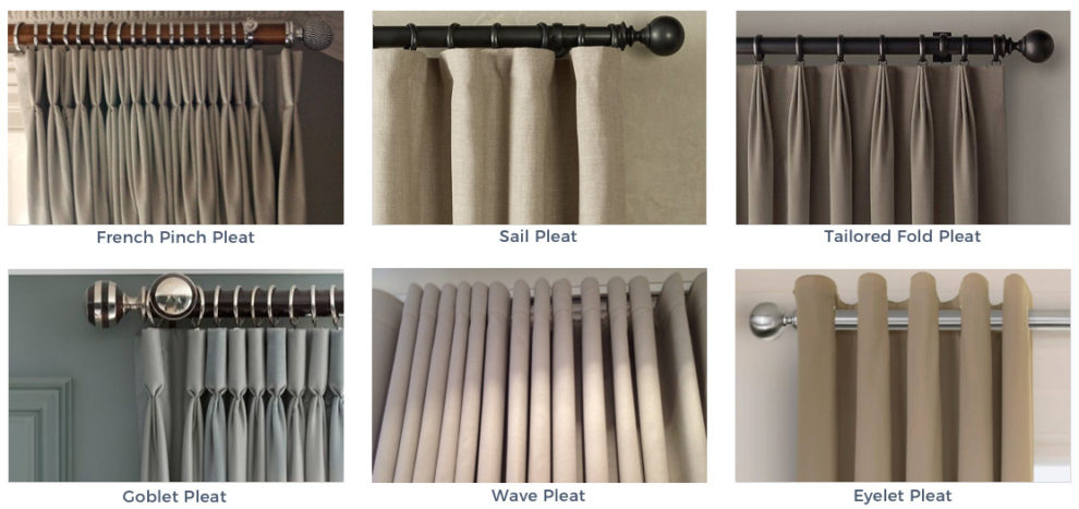 London Essentials Curtain Pleat Designs