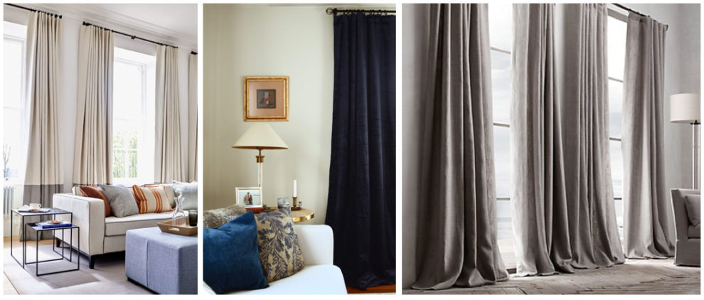 London Essentials Sail Pleat Curtain Designs