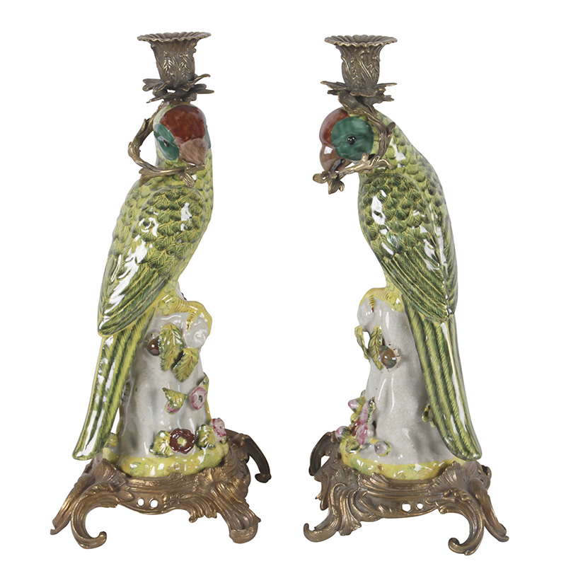 Parrot Candleholders