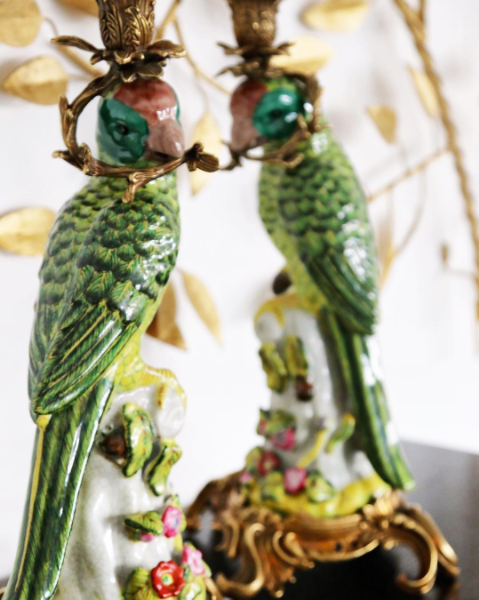 Parrot Candle Holders