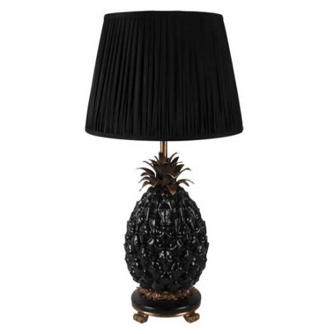 Black Pineapple Lamp