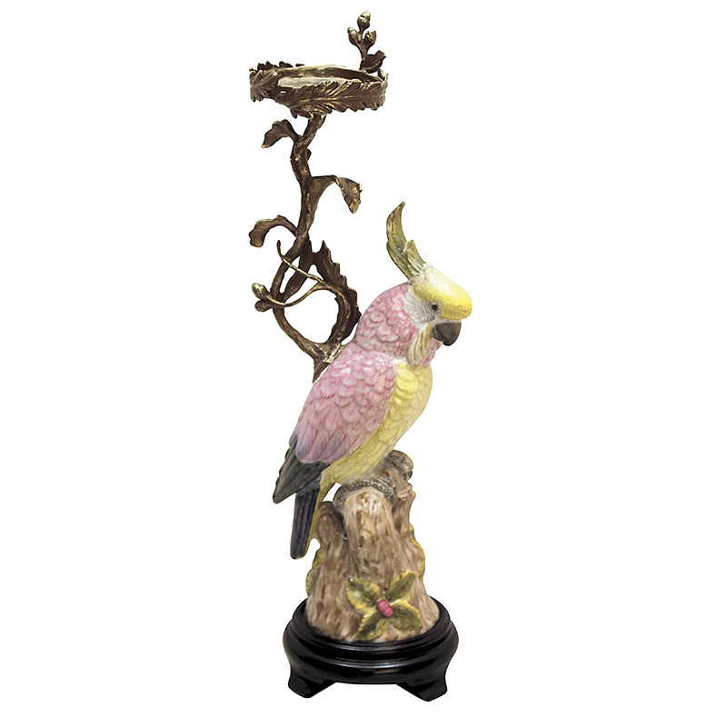 Parrot Candleholder Pink