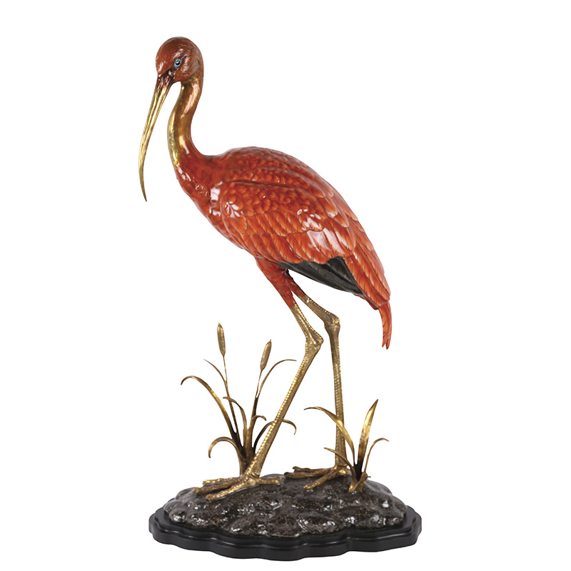 Red Crane Figurine