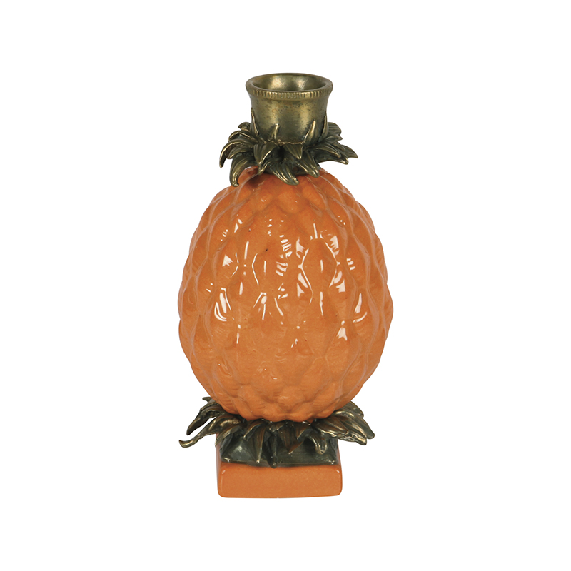 Pineapple Candleholder, Orange