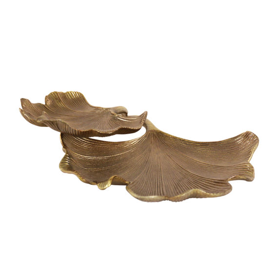 Double Gold Leaf Dish London Essentials. Shop Luxury Accessories