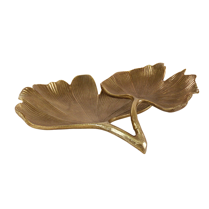 Double Gold Leaf Dish