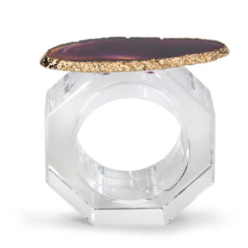 Clio Napkin Ring, Dark Orchid