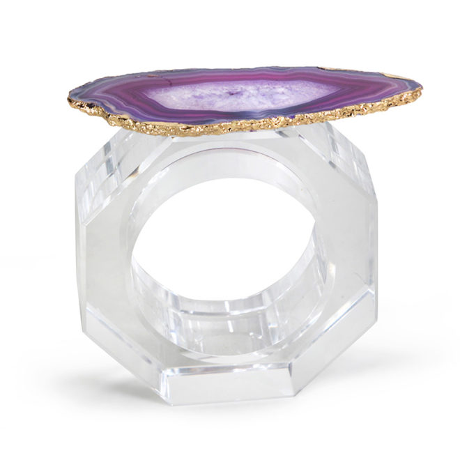 Clio Napkin Ring, Violet