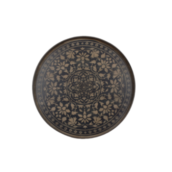 London Essentials - Black Marrakesh Driftwood Round Tray, Large